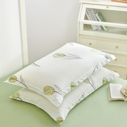 91家纺网 家纺一手货源 找家纺 （总）元元被芯 2024新款小清新全棉套件单品-单枕套
