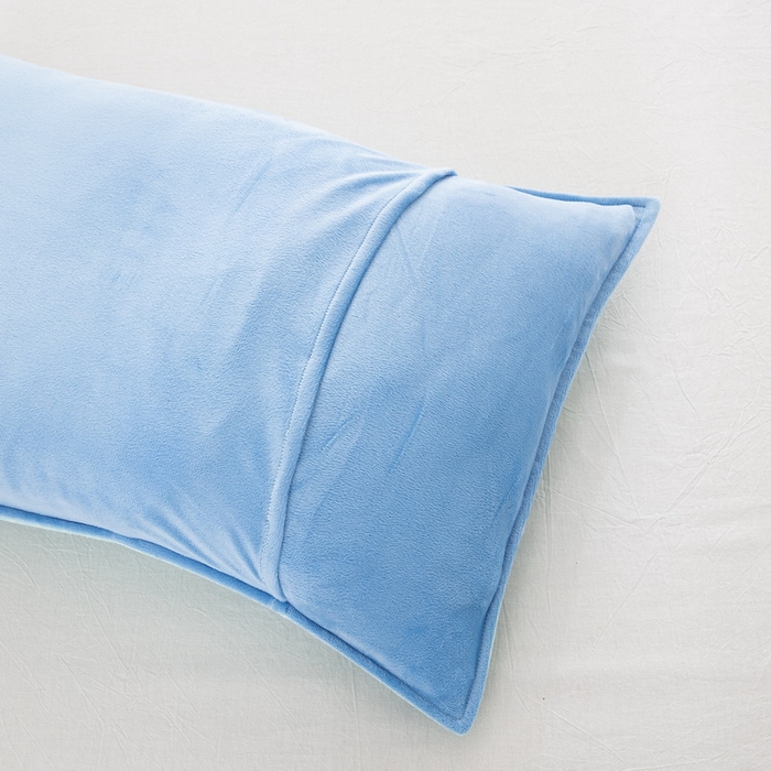 91家纺网 家纺一手货源 找家纺 大黄蜂家居家纺 2025新款水晶绒卡通图案枕套-平面款水晶绒枕套 小象宝宝