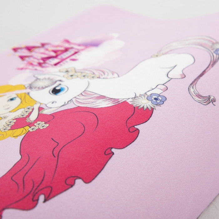 91家纺网 家纺一手货源 找家纺 大黄蜂家居家纺 2025新款水晶绒卡通图案枕套乳胶款水晶绒枕套 城堡公主