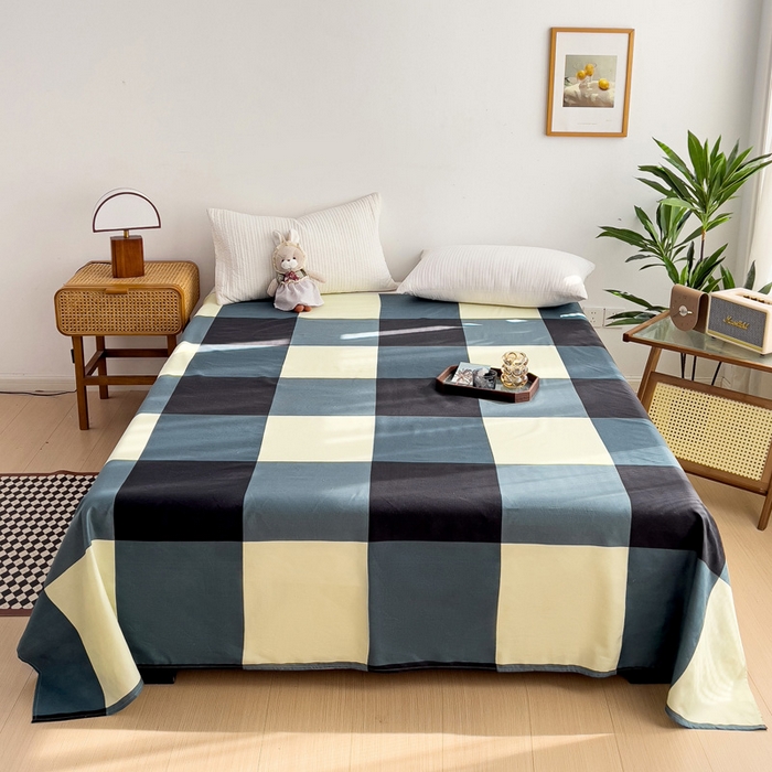 91家纺网 家纺一手货源 找家纺 赫然家纺 新款80g芦荟棉单品床单 创意空间