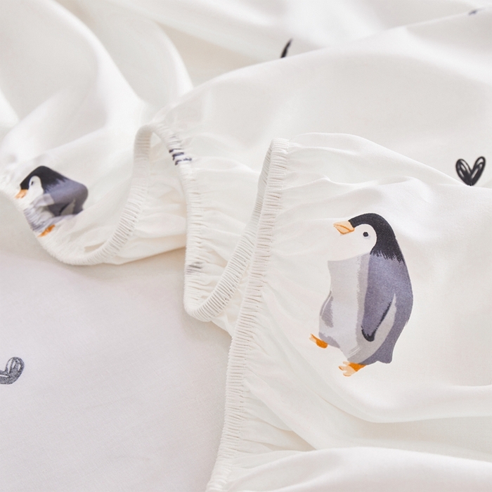 91家纺网 家纺一手货源 找家纺 元元被芯 2024新款小清新全棉套件单品-单床笠 嗨皮-米