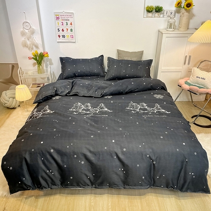 赫然家纺 新款芦荟棉单品被套 魔幻冬天