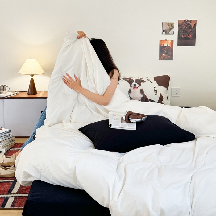 91家纺网 家纺一手货源 找家纺 （总）艾沁家纺 2024新款ins全棉水洗棉数码印花四件套