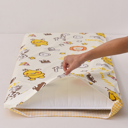 91家纺网 家纺一手货源 找家纺 宝贝优选 2024新款全棉儿童四季拆卸款床垫 欢乐园