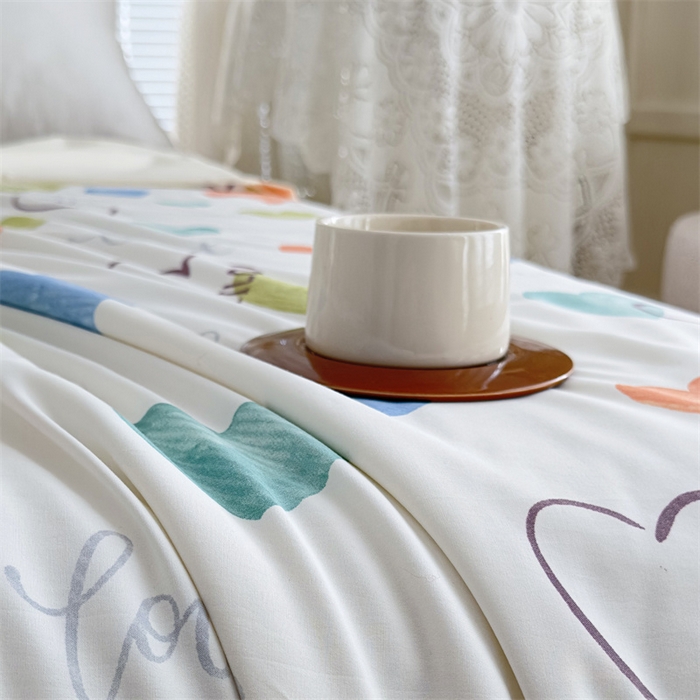 91家纺网 家纺一手货源 找家纺 青螺家纺2024新款50S天丝夏凉被 唯爱