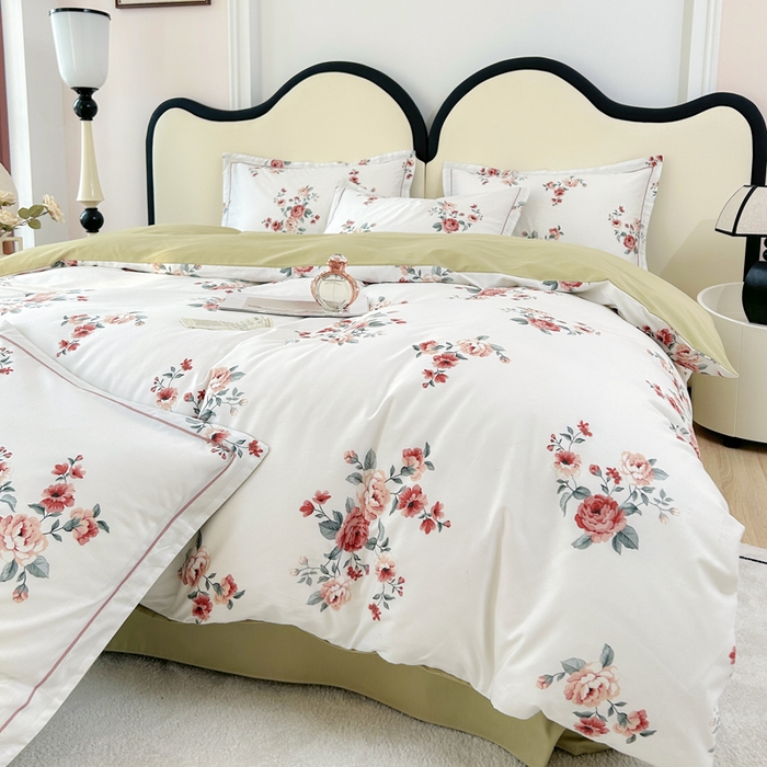 91家纺网 家纺一手货源 找家纺 橙艺家居 2024新款铂金云棉四件套 沐熙