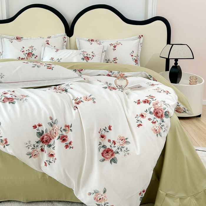 91家纺网 家纺一手货源 找家纺 橙艺家居 2024新款铂金云棉四件套 沐熙