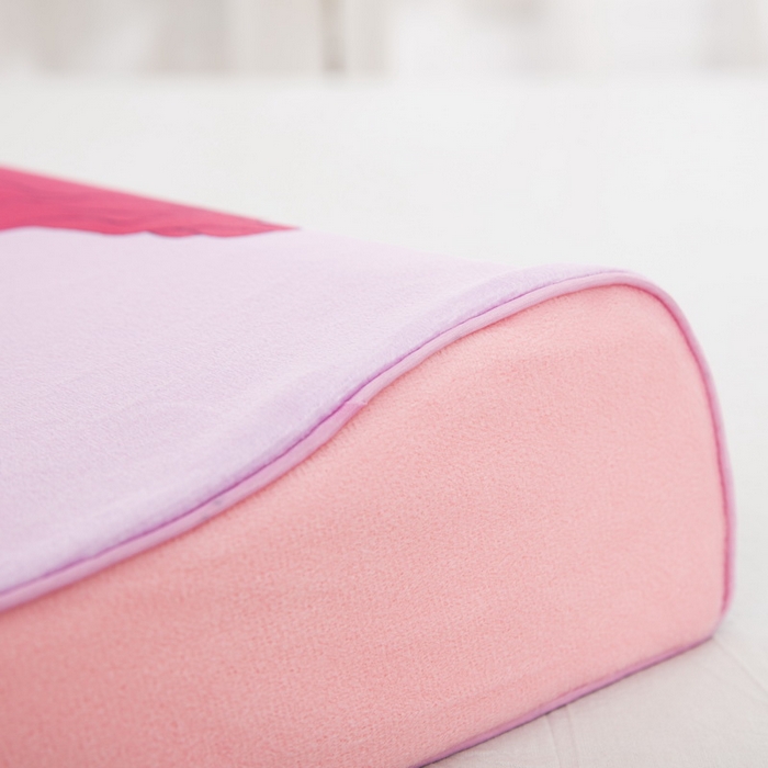 91家纺网 家纺一手货源 找家纺 大黄蜂家居家纺 2025新款水晶绒卡通图案枕套乳胶款水晶绒枕套 城堡公主