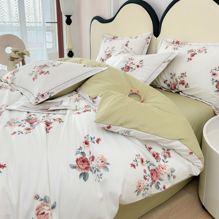 91家纺网 家纺一手货源 找家纺 橙艺家居 2024新款铂金云棉四件套 沐熙