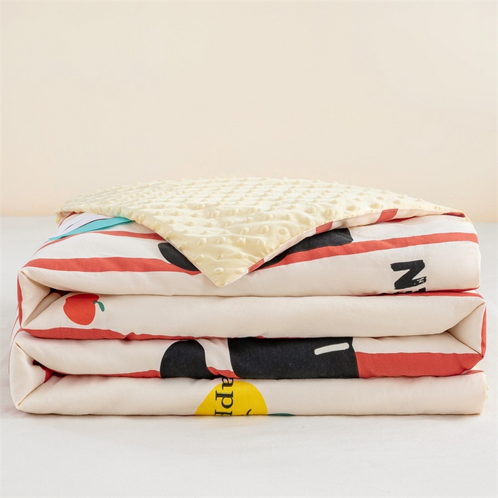 91家纺网 家纺一手货源 找家纺 芯元素 2024新款A类水洗棉凉豆豆夏被 煤球小猫