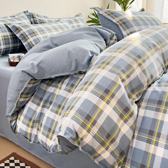 91家纺网 家纺一手货源 找家纺 赫然家纺 新款舒适柔软亲肤爆款芦荟棉四件套货源充足 兰诺希