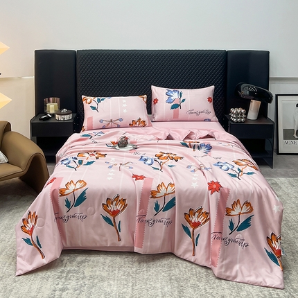 91家纺网 家纺一手货源 找家纺 （总）馨乐家纺 2025新款水洗天丝夏被四件套