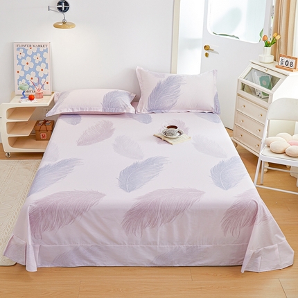 元元被芯 2024新款小清新全棉套件单品-单床单 且听风吟-粉