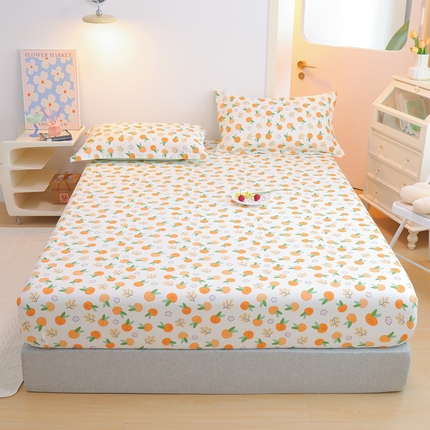 91家纺网 家纺一手货源 找家纺 （总）元元被芯 2024新款小清新全棉套件单品-单床笠