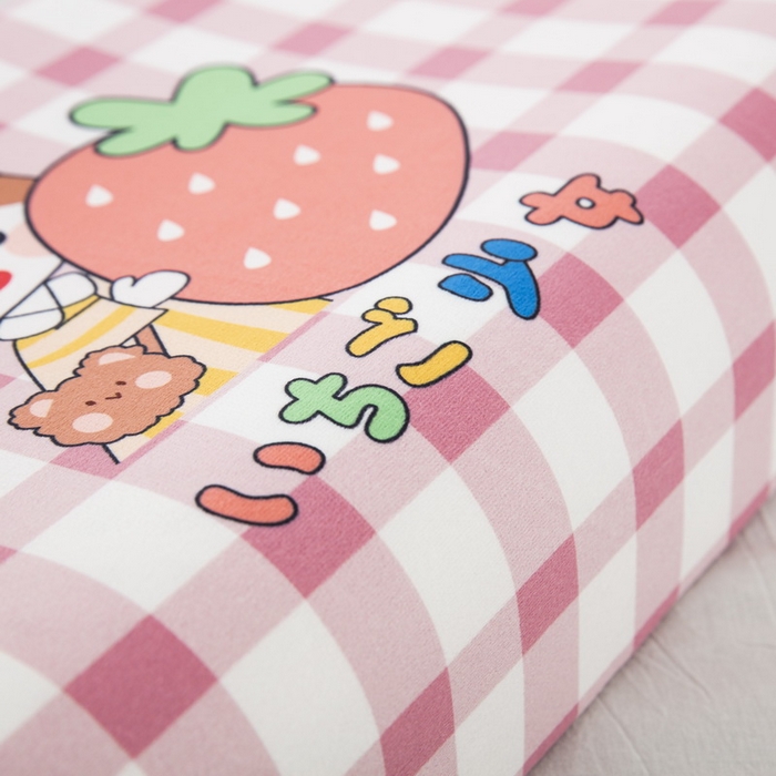 91家纺网 家纺一手货源 找家纺 大黄蜂家居家纺 2025新款水晶绒卡通图案枕套乳胶款水晶绒枕套 可爱少女