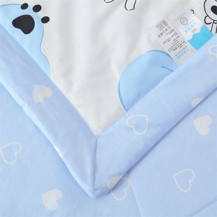 91家纺网 家纺一手货源 找家纺 瑜珠 2025新款双面全棉印花夏被夏凉被空调被子 哈尼宝贝