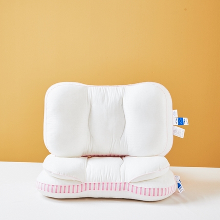 91家纺网 家纺一手货源 找家纺 （总）昕科 2025新款双层立体侧睡枕-全棉双层提花侧睡护颈枕芯纯棉枕头成人颈椎枕-双层立体侧睡枕