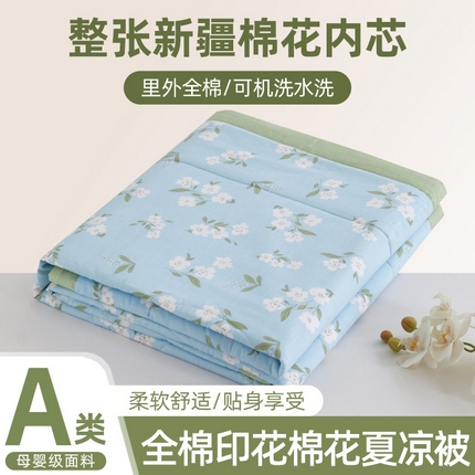 91家纺网 家纺一手货源 找家纺 （总）维洋家纺 2025新款全棉印花棉花夏凉被