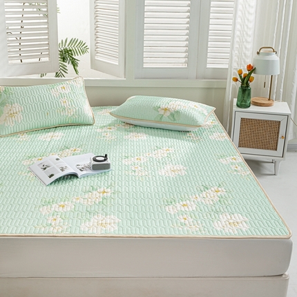 91家纺网 家纺一手货源 找家纺 美丽折家纺 2025新款凉感丝乳胶凉席款 朝花夕拾