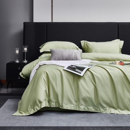 91家纺网 家纺一手货源 找家纺 利欧 2025新款100支全棉单被套 木果色