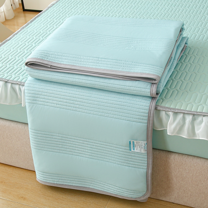 91家纺网 家纺一手货源 找家纺 伊人坊 2024新款A类凉感丝花边款乳胶床笠三四件套 花边 薄荷绿