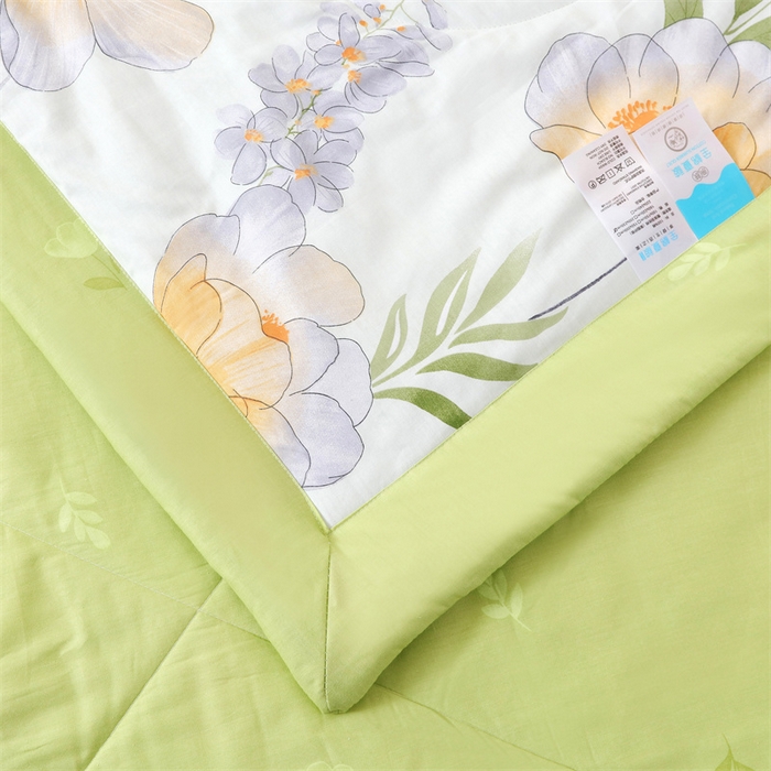 91家纺网 家纺一手货源 找家纺 瑜珠 2025新款双面全棉印花夏被夏凉被空调被子 记忆花香