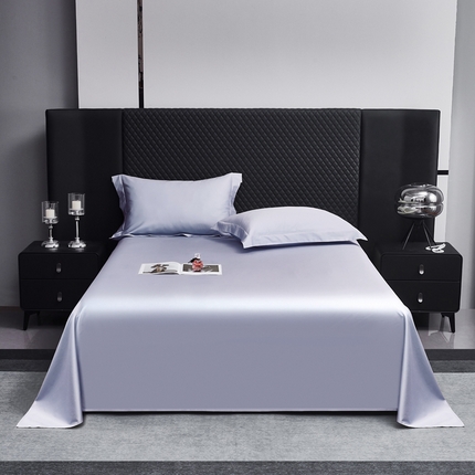 91家纺网 家纺一手货源 找家纺 利欧 2025新款100支全棉单床单 淡紫