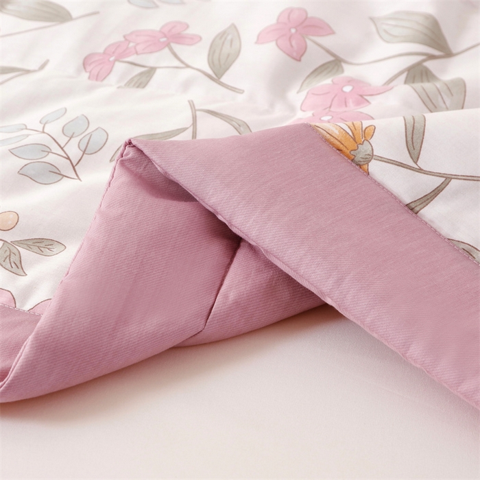 91家纺网 家纺一手货源 找家纺 瑜珠 2025新款双面全棉印花夏被夏凉被空调被子 巴黎春天