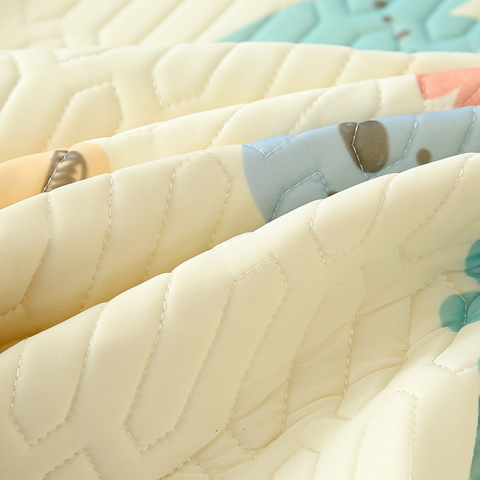 91家纺网 家纺一手货源 找家纺 伊人坊 2024新款A类凉感丝0.4乳胶床笠凉席夏被套件 动物园