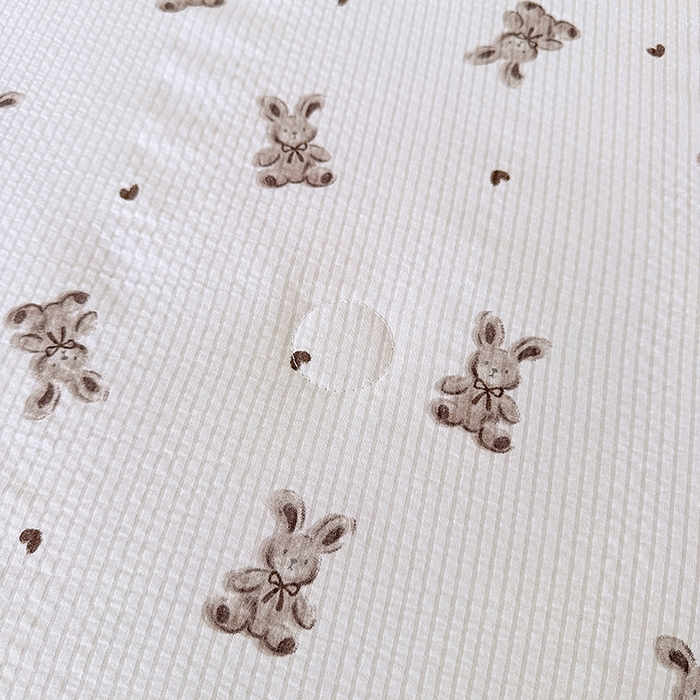 91家纺网 家纺一手货源 找家纺 斯卡诺家纺 2024新款泡泡棉夏被四件套 贝拉兔