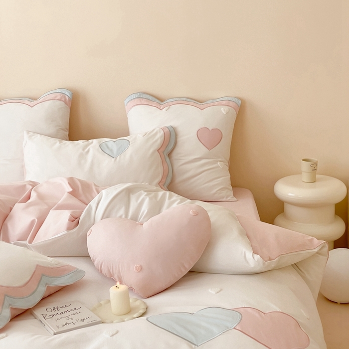 91家纺网 家纺一手货源 找家纺 （总）星野2024新款棉精致刺绣贴布绣四件套-彩虹漾