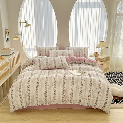 91家纺网 家纺一手货源 找家纺 （总）斯卡诺家纺 2024新款泡泡棉夏被四件套