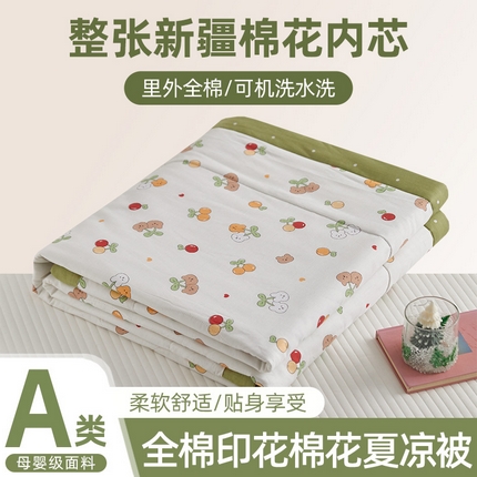 91家纺网 家纺一手货源 找家纺 （总）维洋家纺 2025新款全棉印花棉花夏凉被