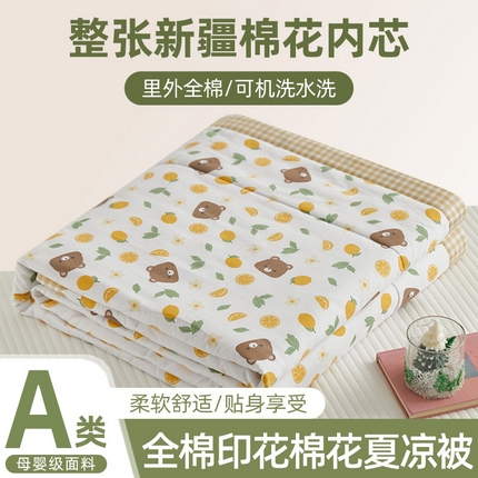 91家纺网 家纺一手货源 找家纺 （总）维洋家纺 2025新款全棉印花棉花夏凉被