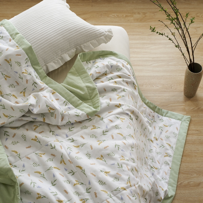 91家纺网 家纺一手货源 找家纺 维洋家纺 2025新款全棉印花棉花夏凉被 凤染