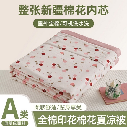 91家纺网 家纺一手货源 找家纺 （总）维洋家纺 2025新款全棉印花棉花夏凉被
