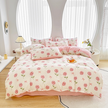 91家纺网 家纺一手货源 找家纺 （总）斯卡诺家纺 2024新款泡泡棉夏被四件套