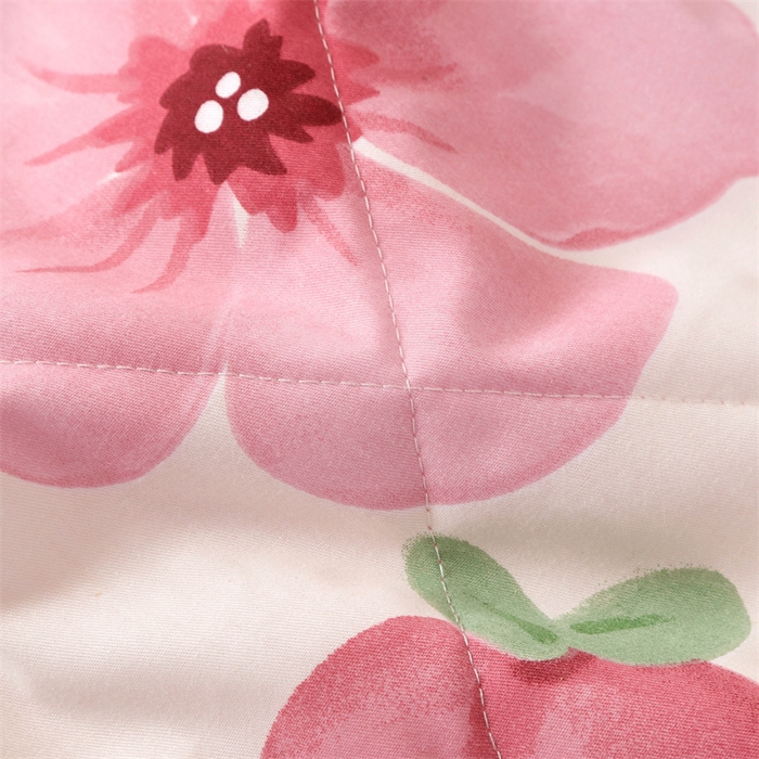 91家纺网 家纺一手货源 找家纺 瑜珠 2025新款双面全棉印花夏被夏凉被空调被子 花语之都