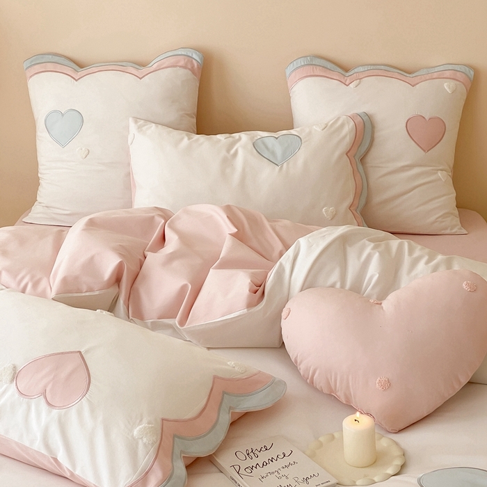 91家纺网 家纺一手货源 找家纺 （总）星野2024新款棉精致刺绣贴布绣四件套-彩虹漾