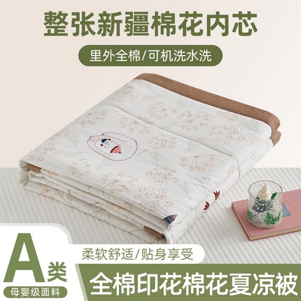 91家纺网 家纺一手货源 找家纺 （总）维洋家纺 2025新款全棉印花棉花夏凉被