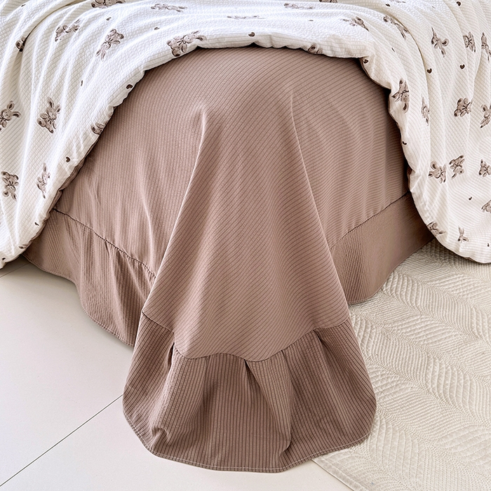 91家纺网 家纺一手货源 找家纺 斯卡诺家纺 2024新款泡泡棉夏被四件套 贝拉兔