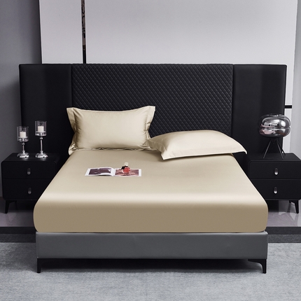 91家纺网 家纺一手货源 找家纺 利欧 2025新款100支全棉单床笠 浅香槟