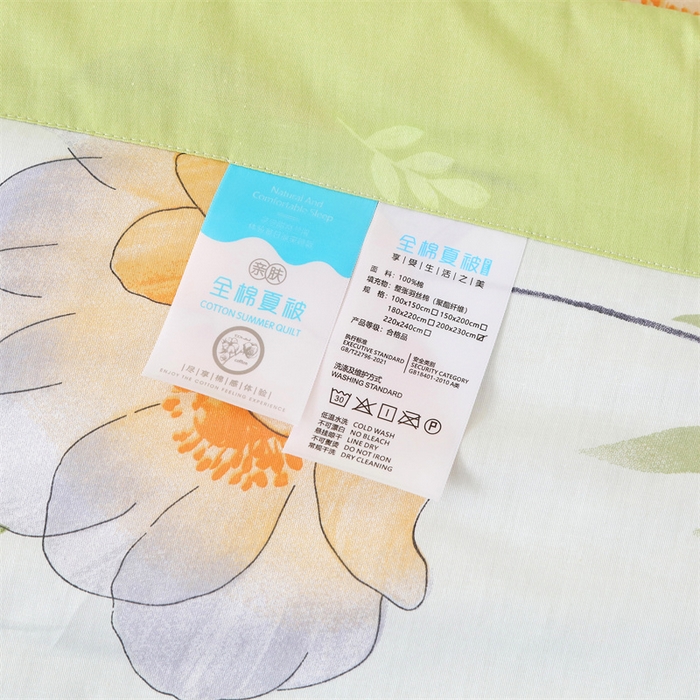 91家纺网 家纺一手货源 找家纺 瑜珠 2025新款双面全棉印花夏被夏凉被空调被子 记忆花香