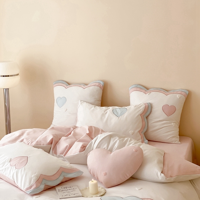 91家纺网 家纺一手货源 找家纺 （总）星野2024新款棉精致刺绣贴布绣四件套-彩虹漾