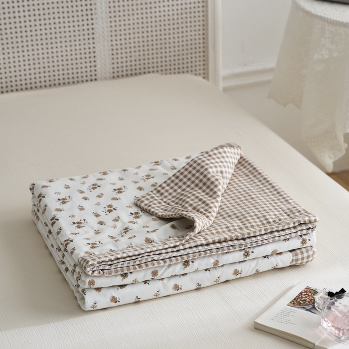 91家纺网 家纺一手货源 找家纺 维洋家纺 2025新款全棉印花棉花夏凉被 花之梦