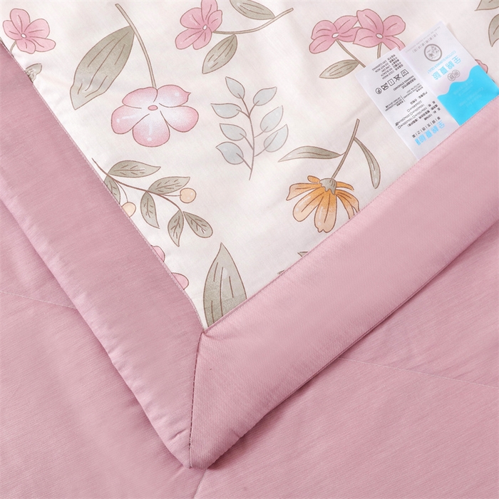 91家纺网 家纺一手货源 找家纺 瑜珠 2025新款双面全棉印花夏被夏凉被空调被子 巴黎春天