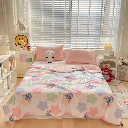 91家纺网 家纺一手货源 找家纺 （总）大彩家居 2024新款凉感丝豆豆夏被