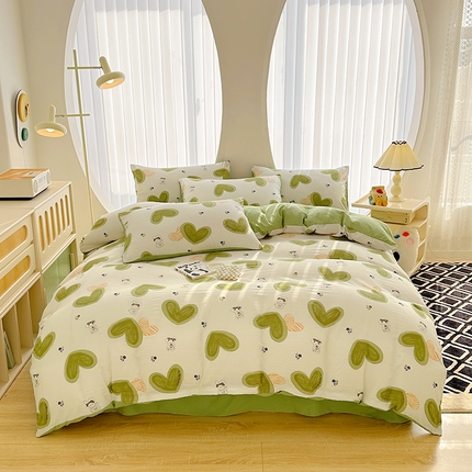 91家纺网 家纺一手货源 找家纺 （总）斯卡诺家纺 2024新款泡泡棉夏被四件套