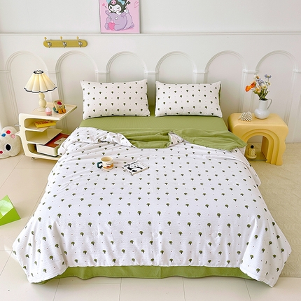 91家纺网 家纺一手货源 找家纺 （总）斯卡诺家纺 2024新款泡泡棉夏被四件套