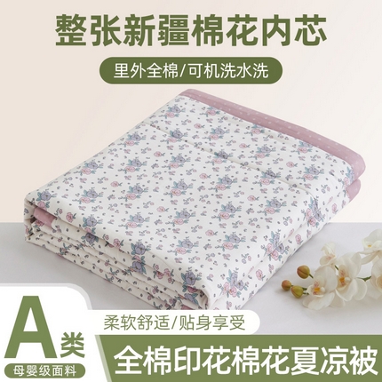 91家纺网 家纺一手货源 找家纺 （总）维洋家纺 2025新款全棉印花棉花夏凉被